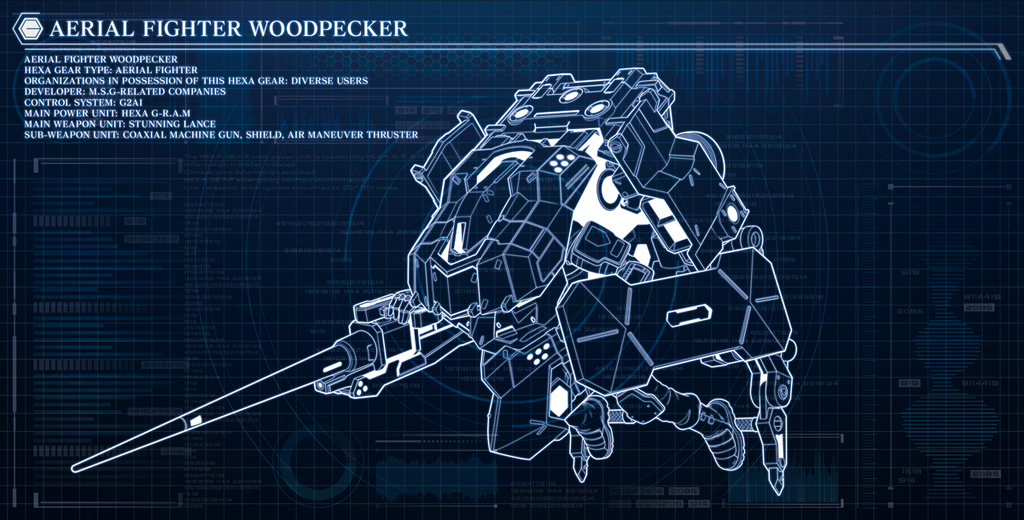 AERIAL FIGHTER WOODPECKER | HEXA GEAR . COM ‐ ヘキサギア
