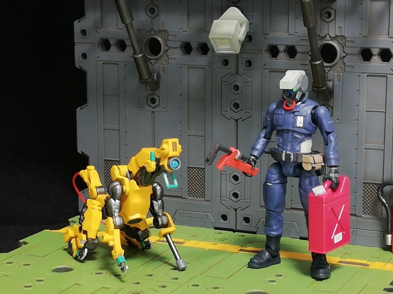 整備士ファベルと機械犬エレーロ | HEXA GEAR . COM ‐ ヘキサギア